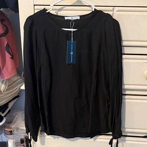 Michelle McDowell Black Women's Blouse size Small